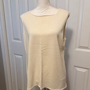 Coldwater Creek Cream Tank Top
